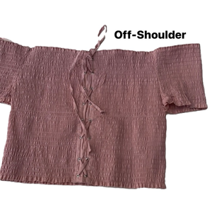 Ambiance Womens elastic crop top L